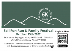 Family Fun Run & Festival to Benefit The Mountain School at Winhall