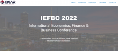 CFP: International Economics, Finance & Business Conference (IEFBC 2022)