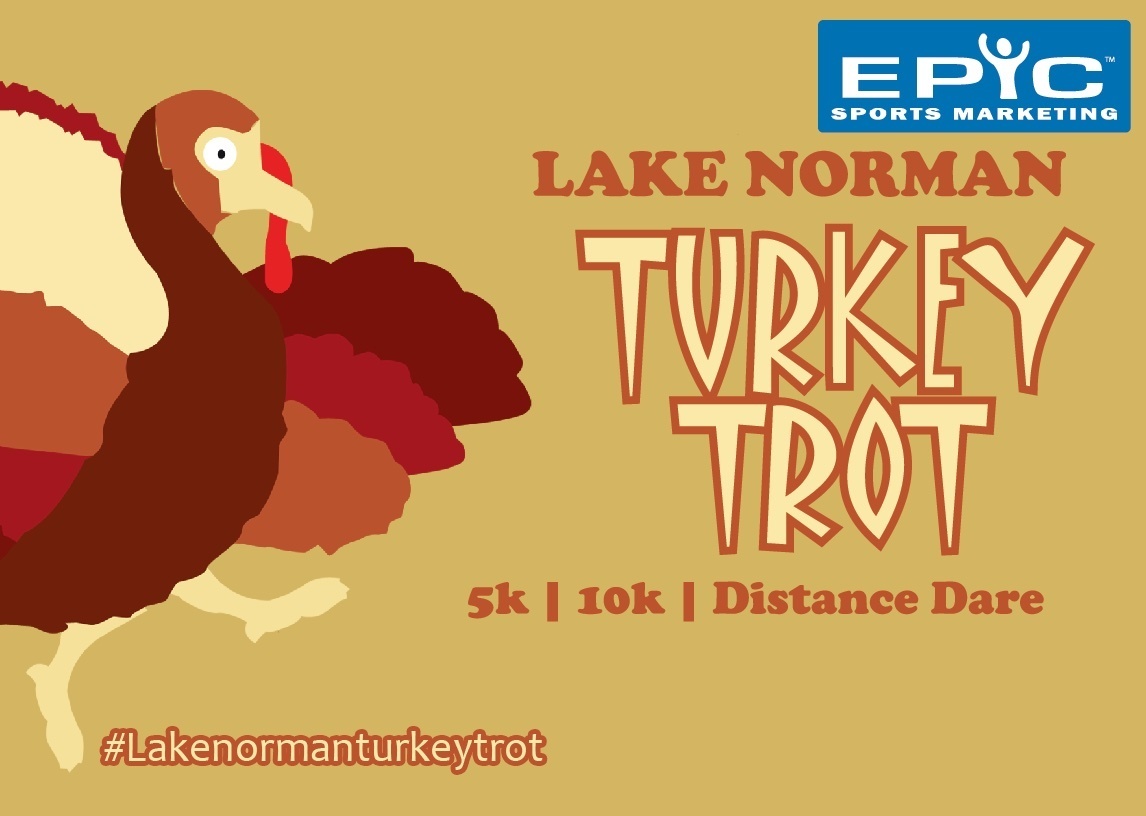 Lake Norman Half Marathon, 10K and 5K Turkey Trot near Charlotte on Thanksgiving Day, Cornelius, North Carolina, United States