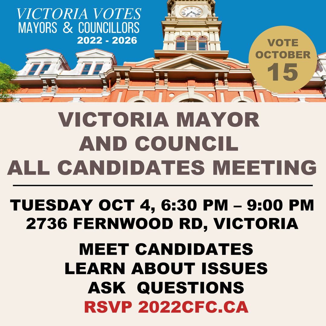 Candidates For Change - ALL CANDIDATES EVENT, Victoria, British Columbia, Canada