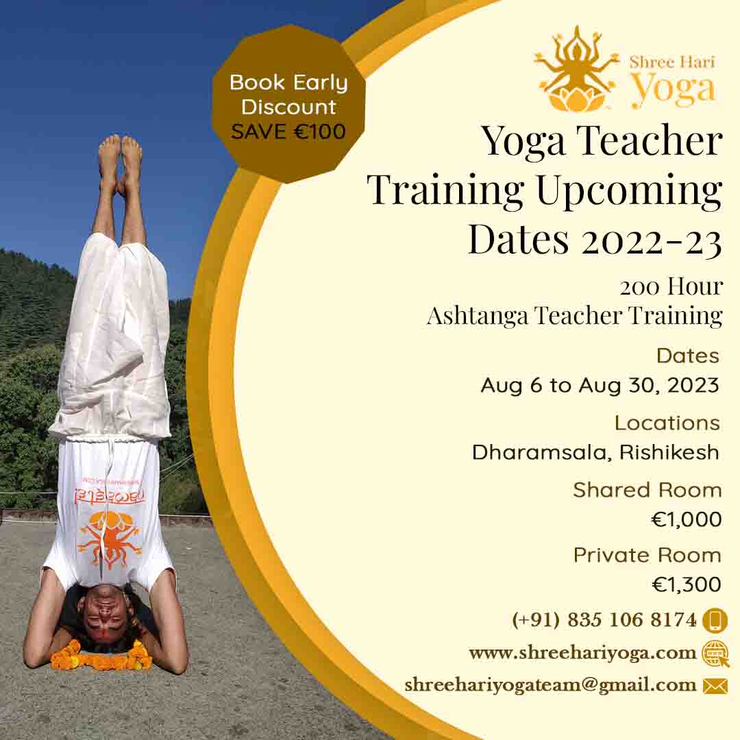 200 Hour Ashtanga Teacher Training dharamashala august 2023, Kangra, Himachal Pradesh, India
