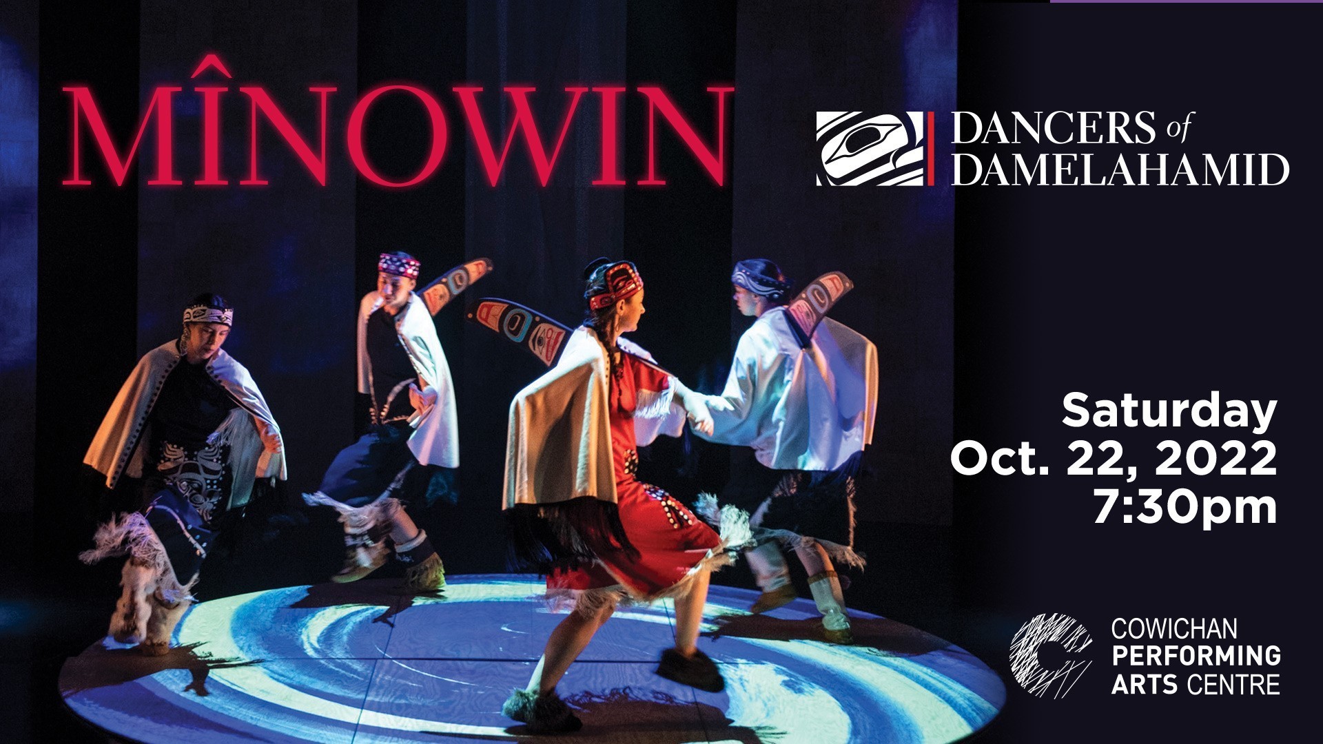 Dancers of Damelahamid's Mînowin, Duncan, British Columbia, Canada