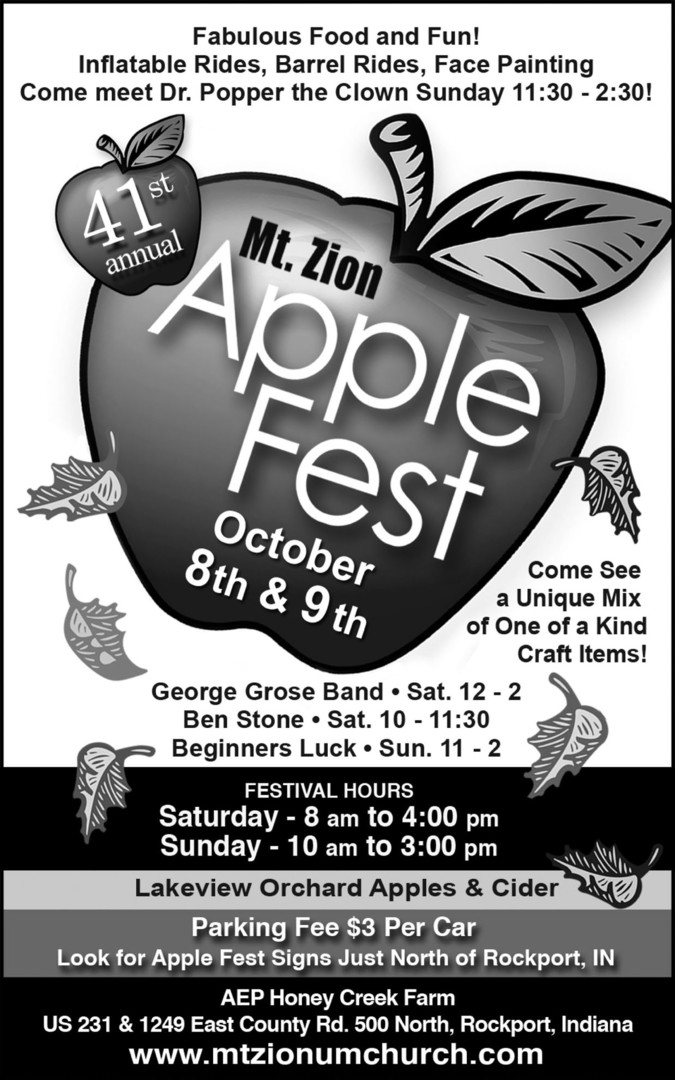 Mt. Zion 41st annual AppleFest, Rockport, Indiana, United States