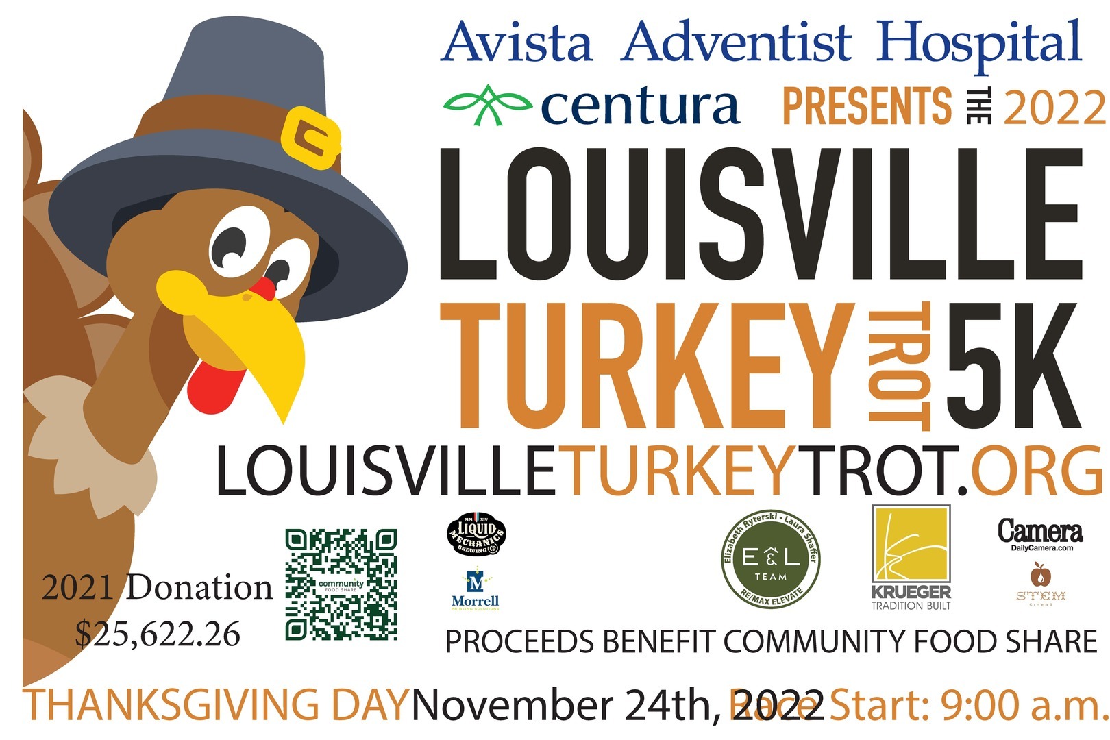 Avista Adventist Louisville Turkey Trot 5K, Louisville, Colorado, United States