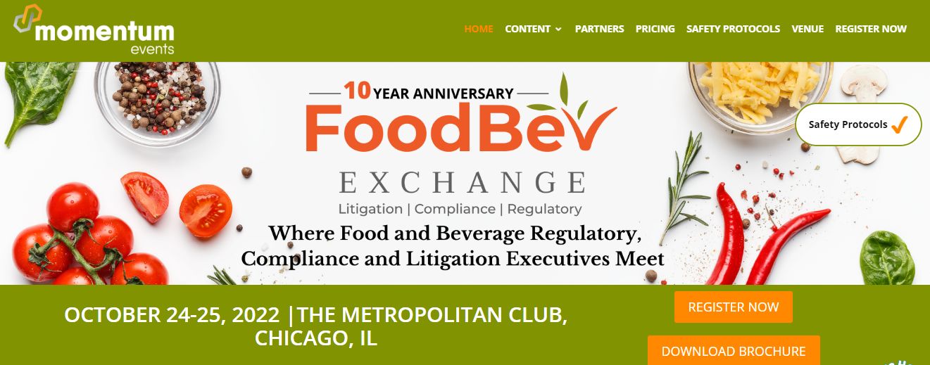 10th Food and Beverage Litigation, Compliance and Regulatory Exchange, Chicago, Illinois, United States
