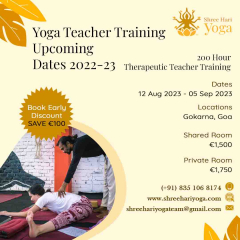200 Hour Vinyasa Teacher Training rishikesh august 2023