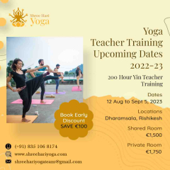 200 Hour Yin Teacher Training dharmasha august 2023