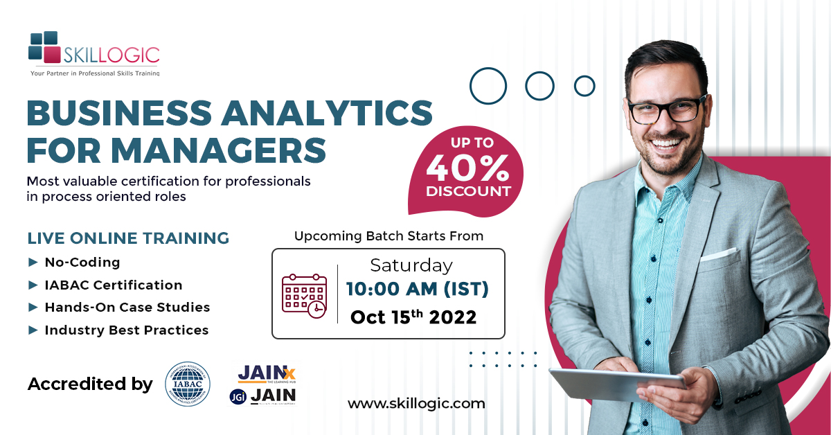 BUSINESS ANALYTICS FOR MANAGERS CERTIFICATION, Online Event