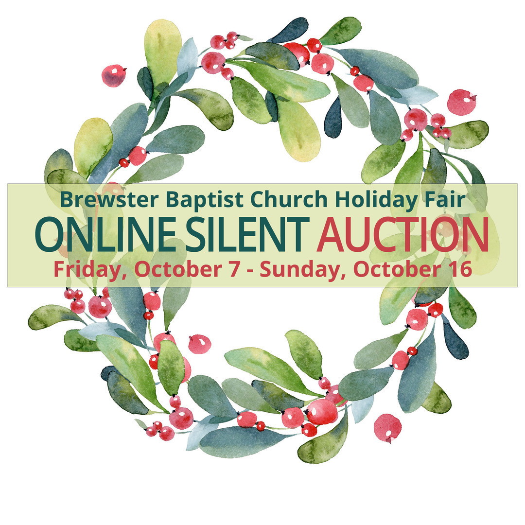 Brewster Baptist Church Holiday Fair Online Silent Auction, Online Event