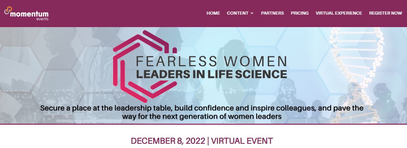 Fearless Women Leaders in Life Sciences Summit, Online Event