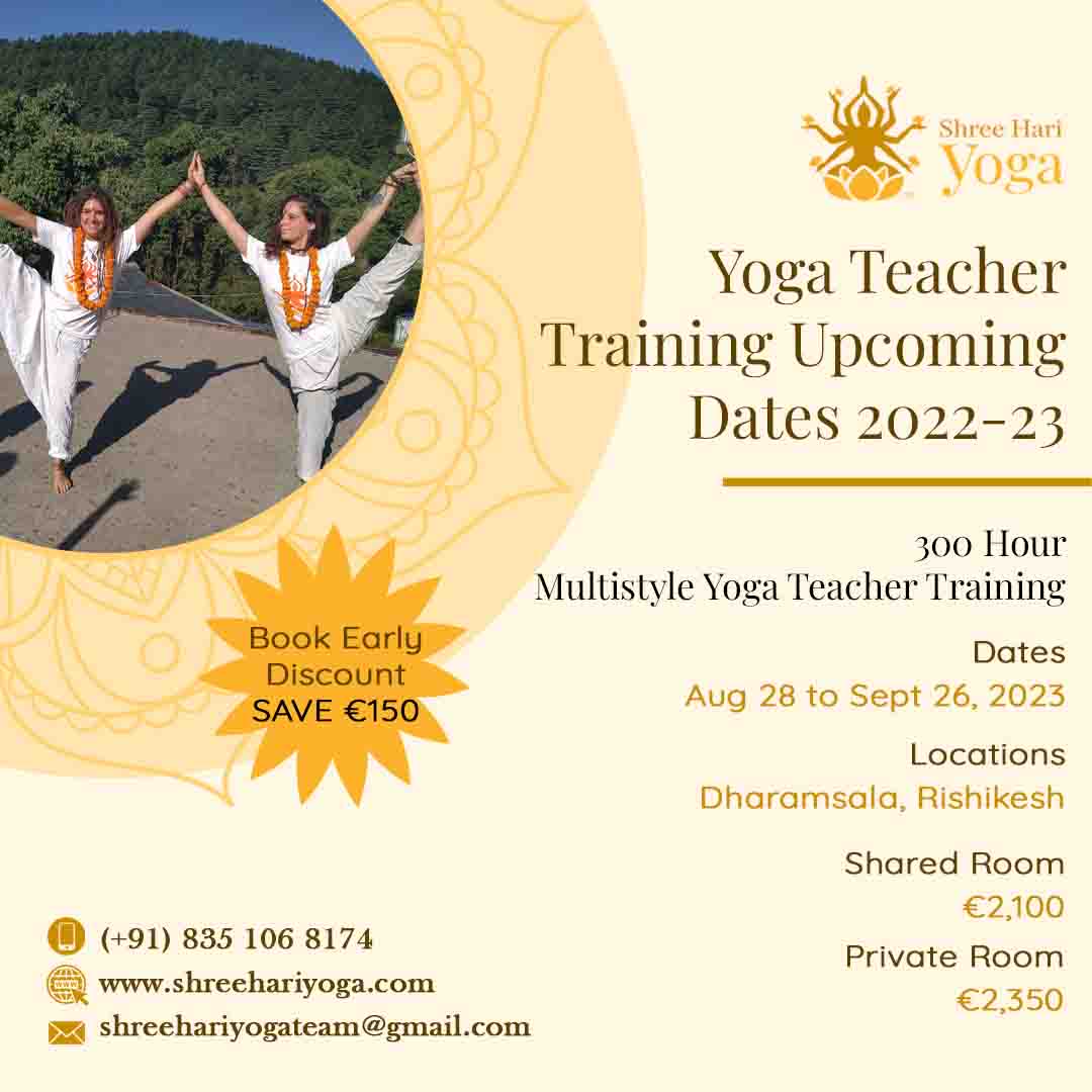 200 Hour Multistyle Teacher Training dharmashala august 2023, Kangra, Himachal Pradesh, India