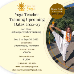 200 Hour Ashtanga Teacher Training rishikesh september 2023
