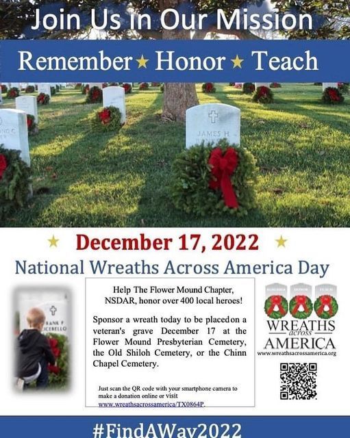 Wreaths Across America, December 17, 2022, Flower Mound, Texas, United States