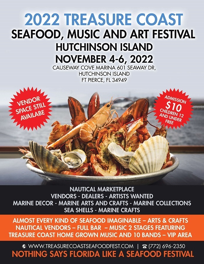 Treasure Coast Seafood Music and Art Festival, Online Event