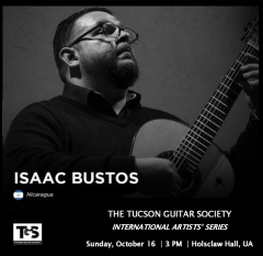 Isaac Bustos, Guitar, in Concert