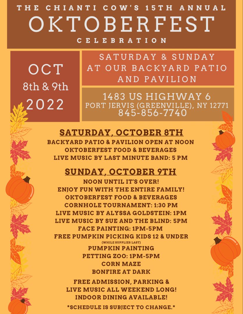 15th Annual Oktoberfest Celebration!, Port Jervis, New York, United States