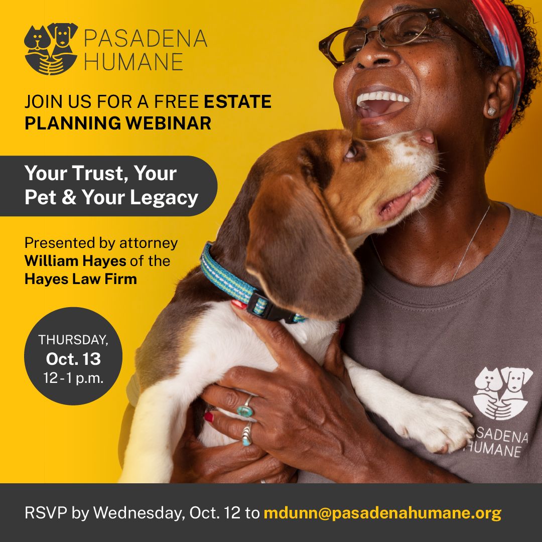 Your Trust, Your Pet and Your Legacy - Estate Planning Webinar, Online Event