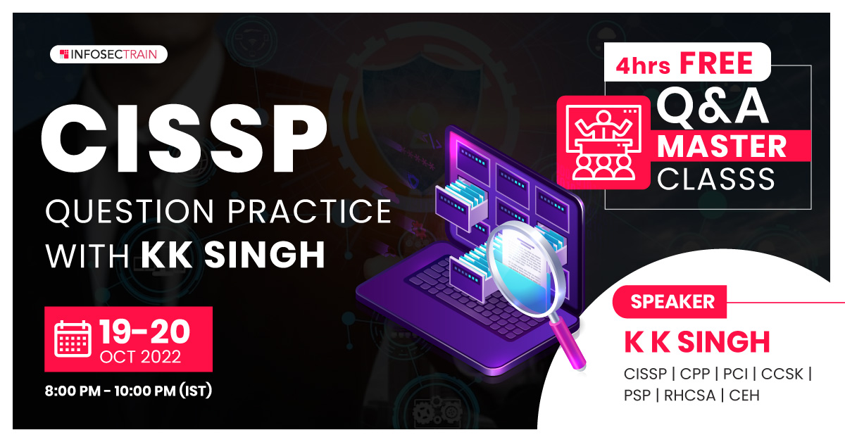 2 Days Free Webinar CISSP Question Practice with KK Singh, Online Event