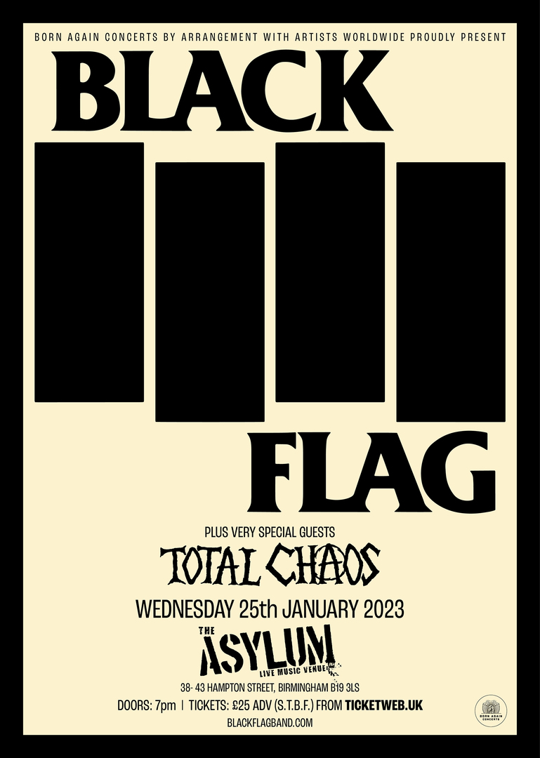 BLACK FLAG at The Asylum - Birmingham, Birmingham, West Midlands, United Kingdom