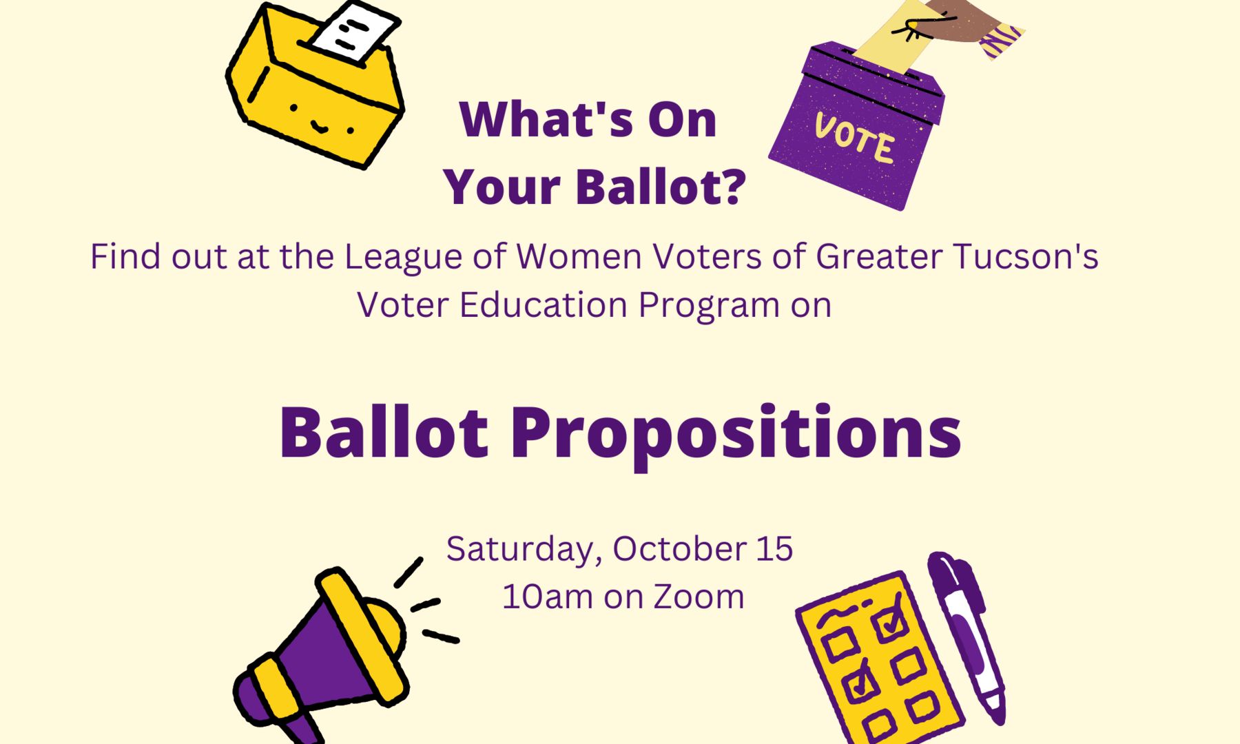 What's On Your Ballot? Learn All About the Propositions That Will Be on the Ballot on November 8th!, Online Event