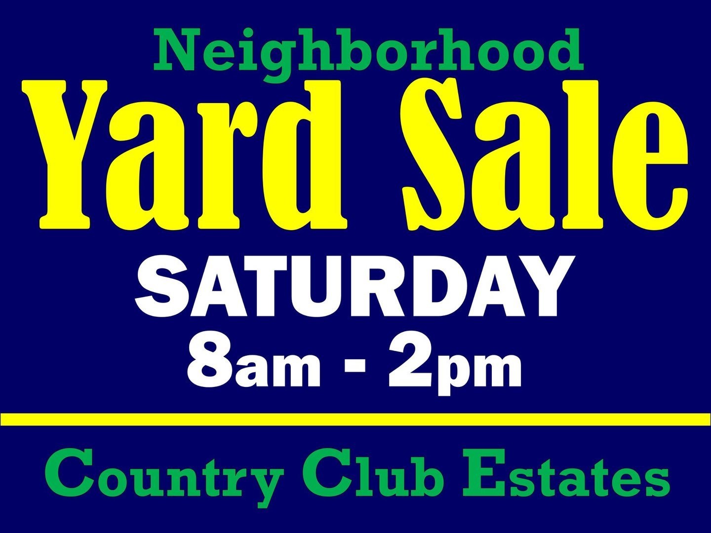 Neighborhood Yard Sale - Country Club Estates - Brentwood, TN, Brentwood, Tennessee, United States