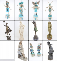 10/16 Rosario Beach Estate Auction Online - Sculptures, Sterling Silver, MCM Deco, Salvador Dali.