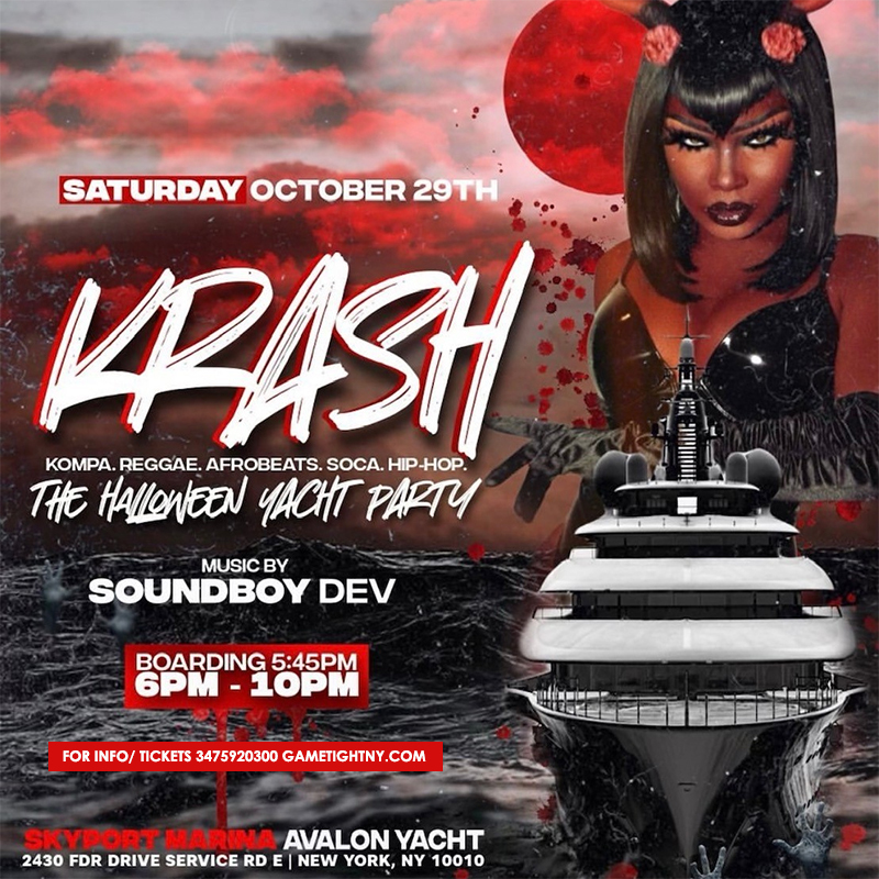 KRASH Halloween Saturday Sunset Avalon Yacht Party Cruise 2022, New York, United States