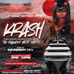 KRASH Halloween Saturday Sunset Avalon Yacht Party Cruise 2022