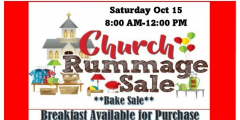 THIS SATURDAY! Community Rummage Sale!