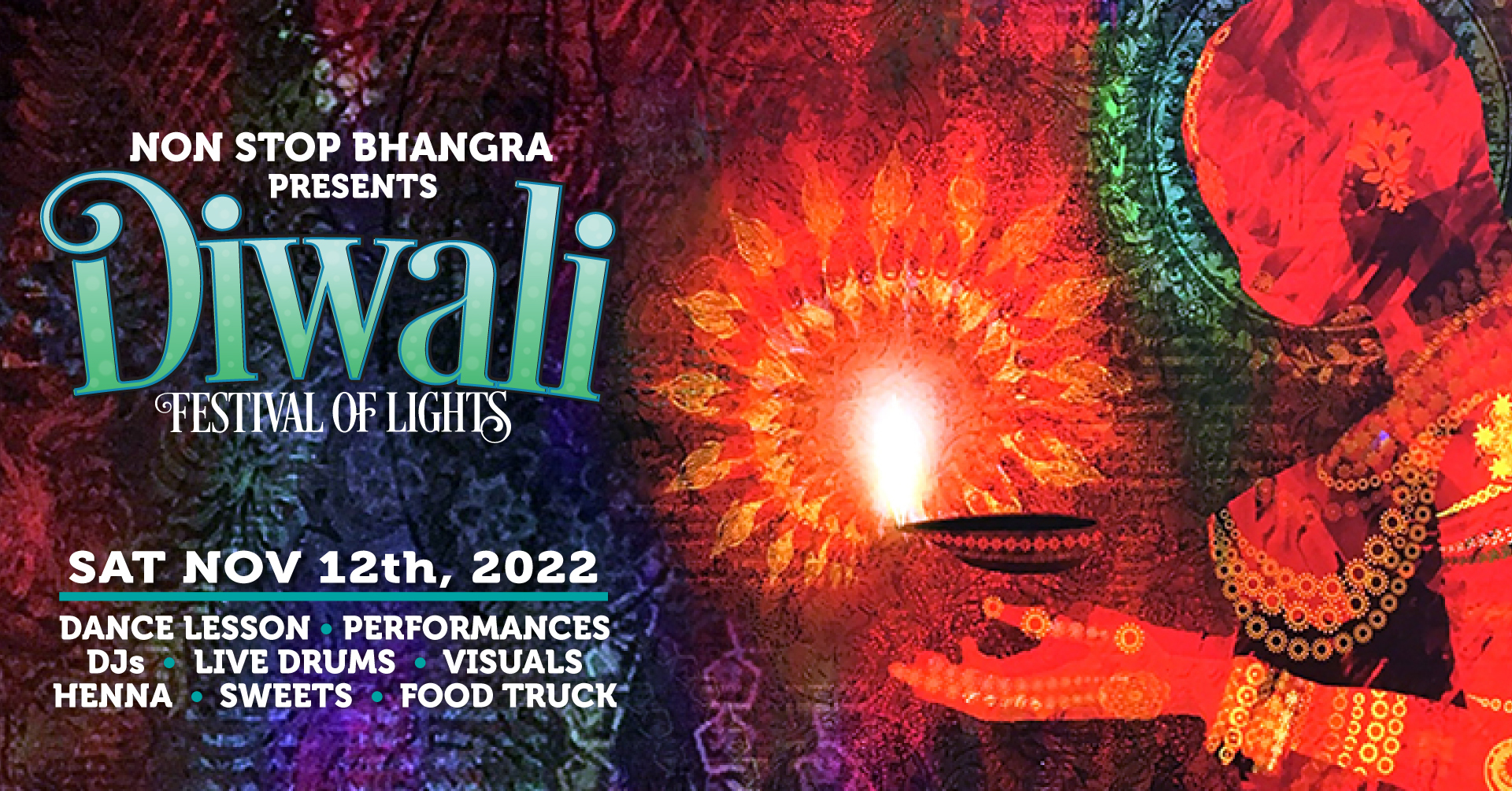 Non Stop Bhangra Celebrates Diwali-Festival of Lights, San Francisco, California, United States