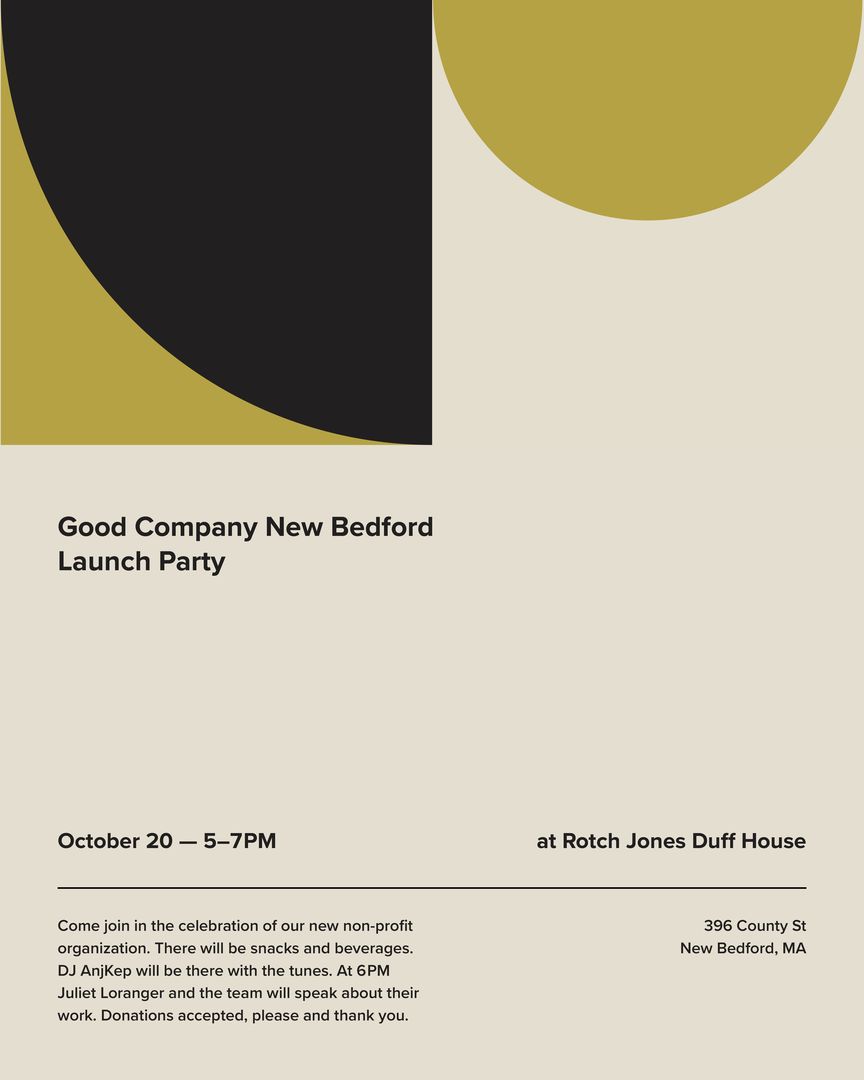 Good Company NB Launch Party, New Bedford, Massachusetts, United States