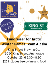 Beer, Wine and Bid for AWG Team Alaska