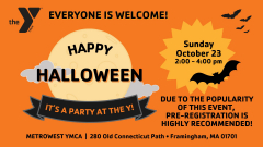 Annual MetroWest YMCA Halloween Party