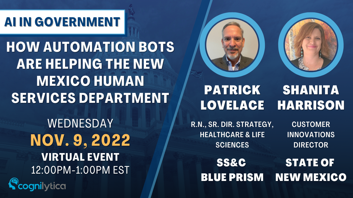 How Automation Bots are Helping the New Mexico Human Services Department, Online Event