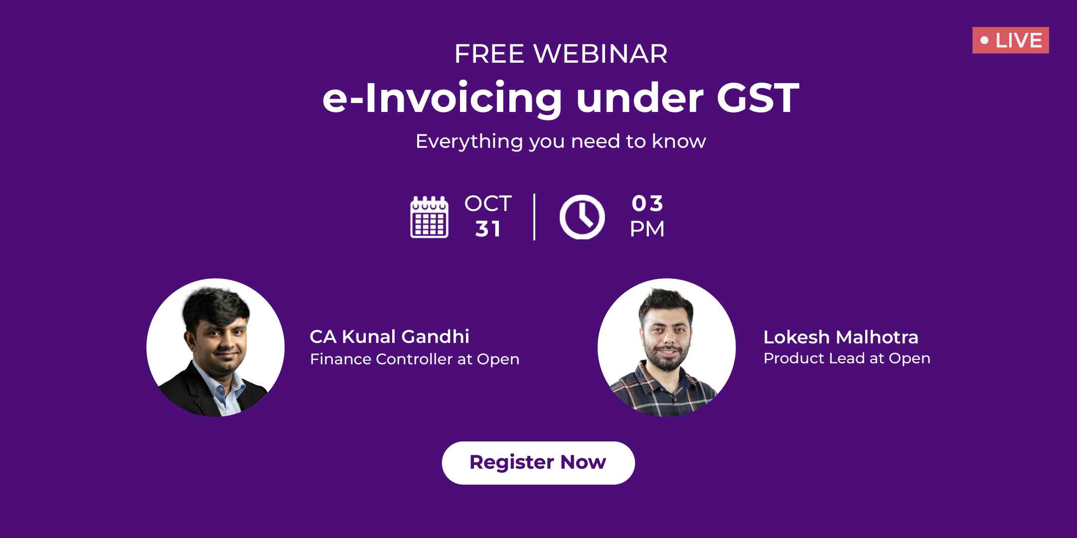 Webinar : e-Invoicing Under GST - Everything You Need to Know, Online Event