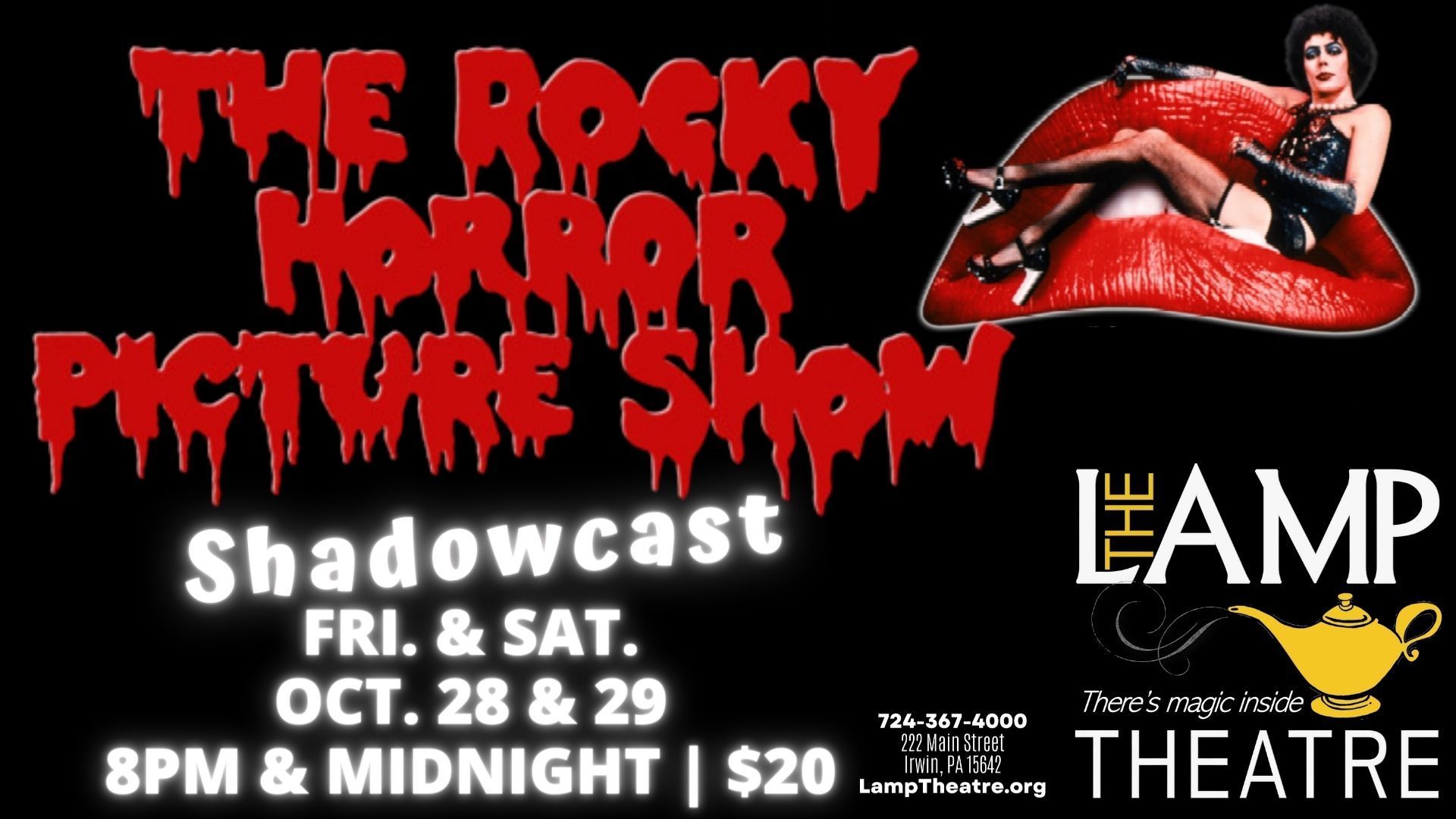 The Rocky Horror Picture Show SHADOWCAST with Split Stage Productions, Irwin, Pennsylvania, United States