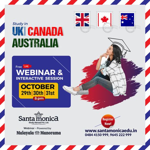 Study in Canada | UK | Australia Free Interactive Webinar, Online Event
