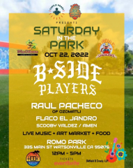 Saturday in The Park with B-Side Players and Raul Pacheco from Ozomatli