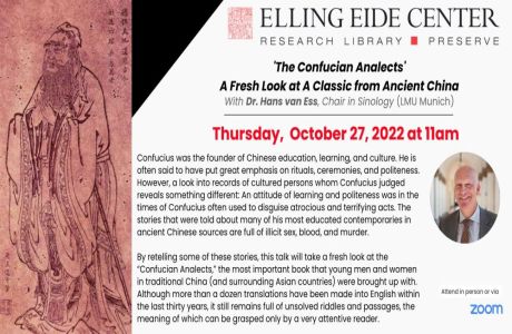 'The Confucian Analects' - A Fresh Look at A Classic from Ancient China, Sarasota, Florida, United States