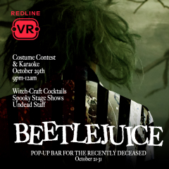 Beetlejuice: a pop up bar for the recently deceased