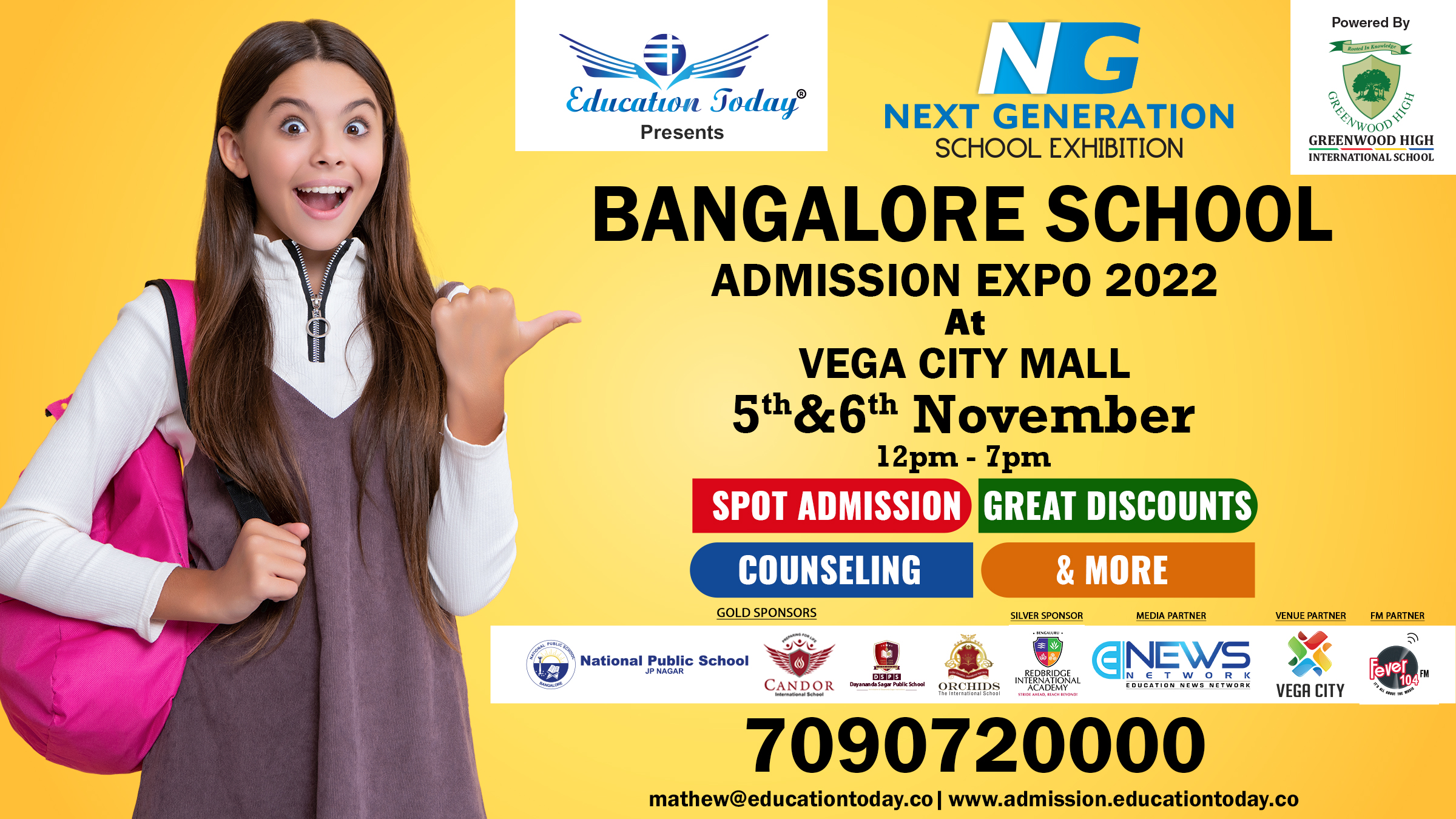 Bangalore School Admission Expo 2022-23, Bangalore, Karnataka, India