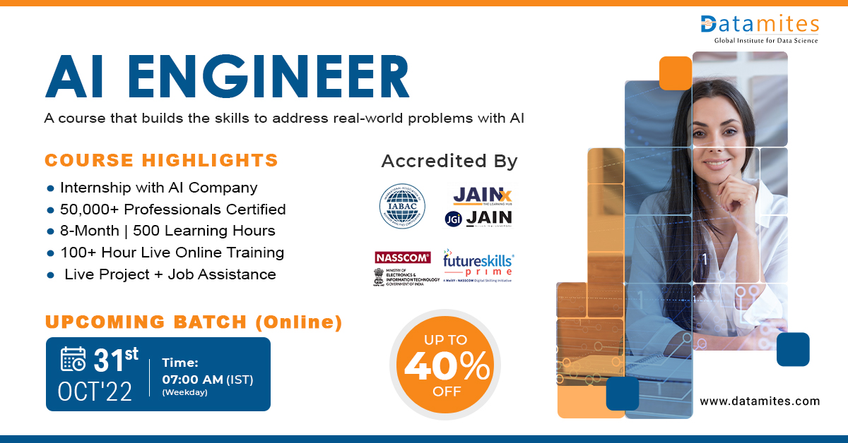 Artificial Intelligence Engineer Training in Ranchi, Online Event