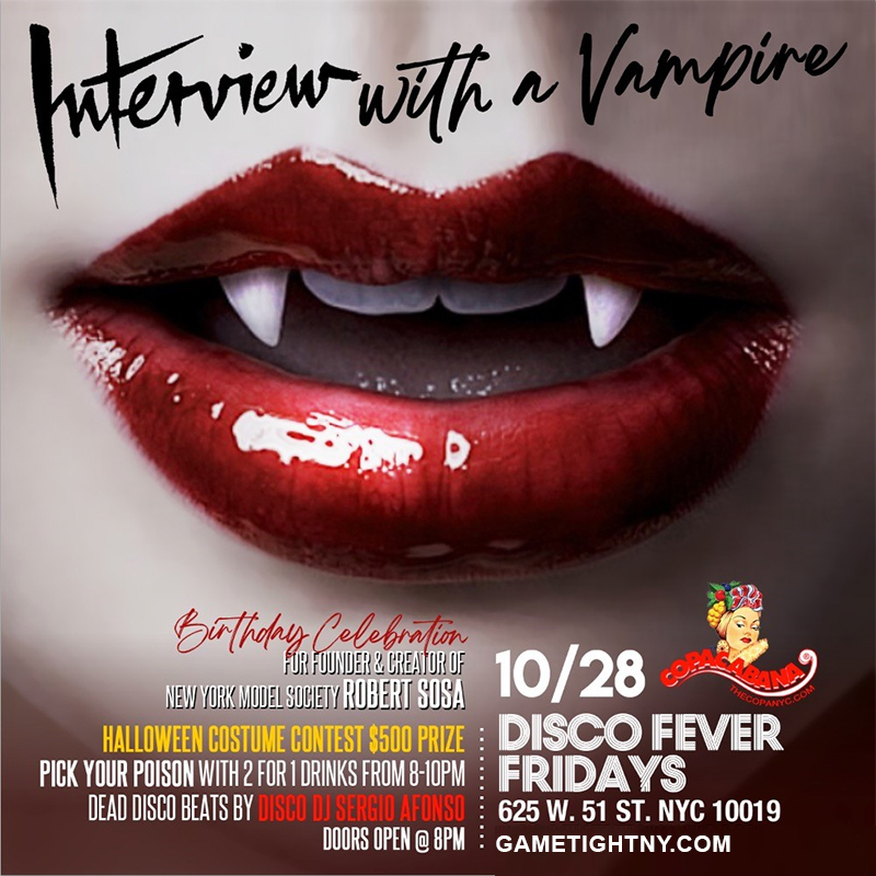 Copacabana Interview with a Vampire Halloween party 2022, New York, United States