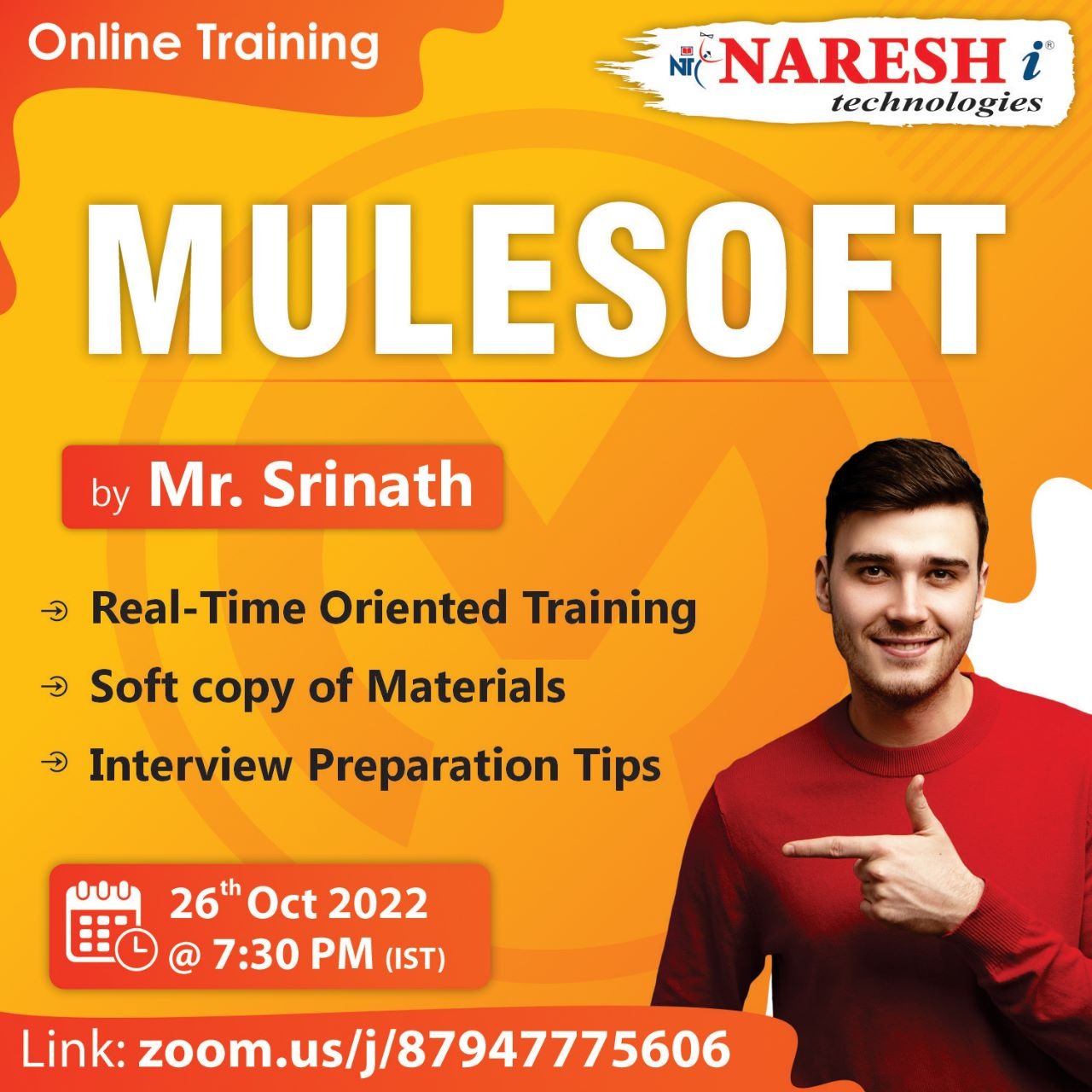 Attend Free Online Demo On MuleSoft by Mr. Srinath in NareshIT, Online Event