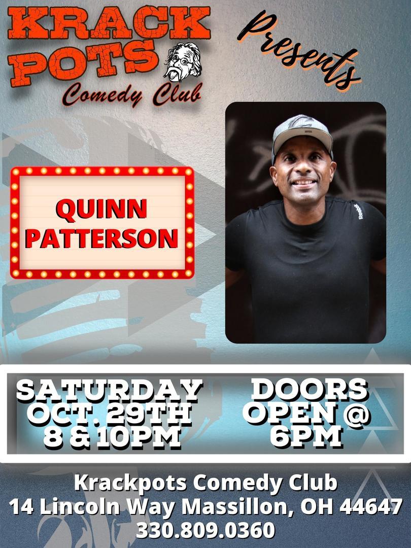 Comedian Quinn Patterson at Krackpots Comedy Club, Massillon, Massillon, Ohio, United States