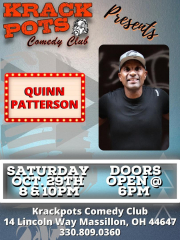 Comedian Quinn Patterson at Krackpots Comedy Club, Massillon