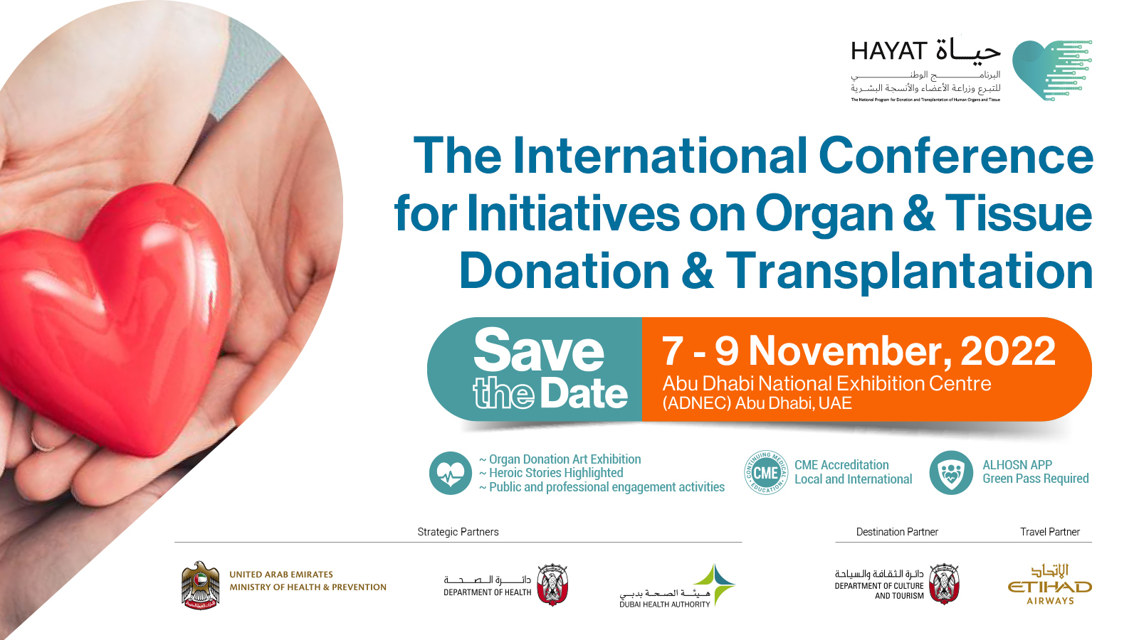The International Conference for Initiatives on Organ and Tissue Donation and Transplantation, Abu Dhabi, United Arab Emirates