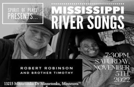 Mississippi River Songs with Robert Robinson and Timothy Frantzich, Minnetonka, Minnesota, United States