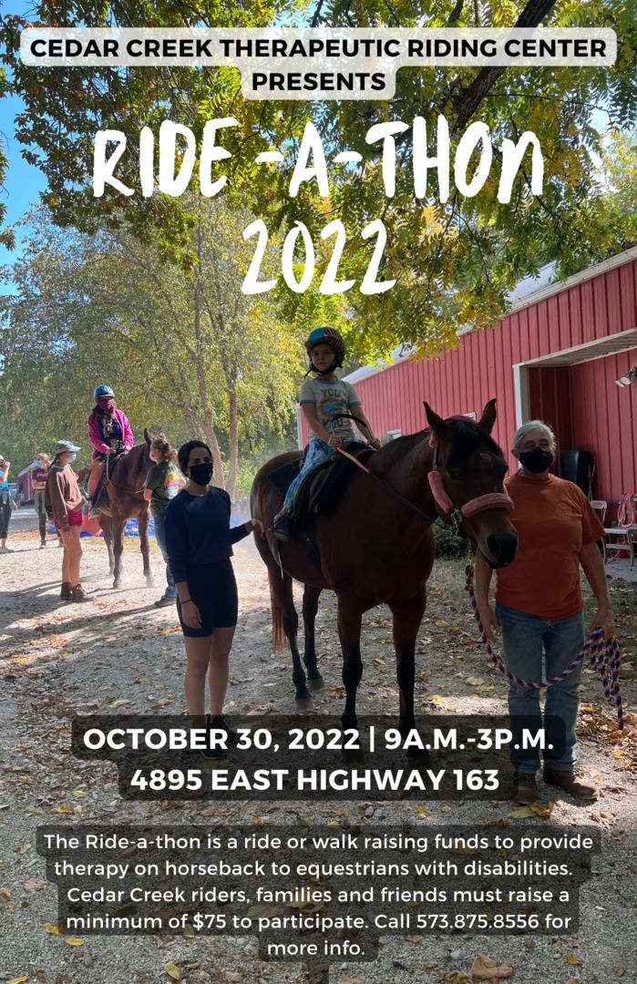 Cedar Creek Therapeutic Riding Center Annual Ride-A-Thon, Columbia, Missouri, United States