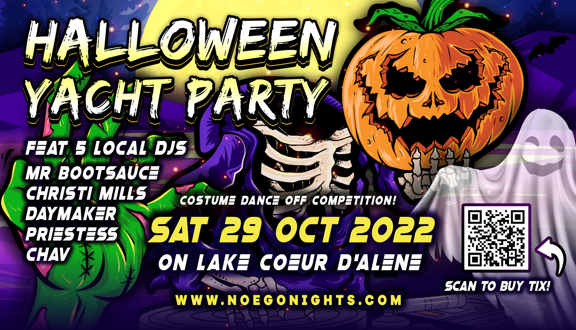 Halloween Yacht Party - No Ego Nights, Coeur d'Alene, Idaho, United States